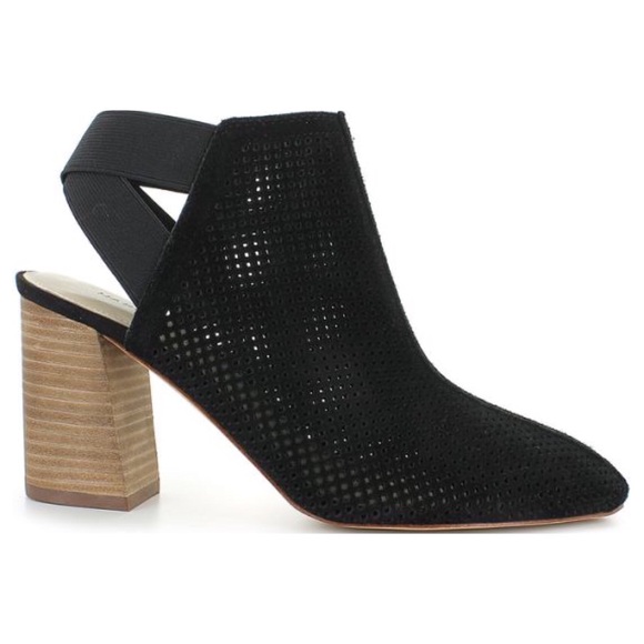 Marc Fisher Shoes - Marc Fisher Perforated Suede Elastic Strap  Bootie